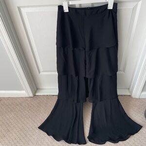 SHEIN Black Flare Pants